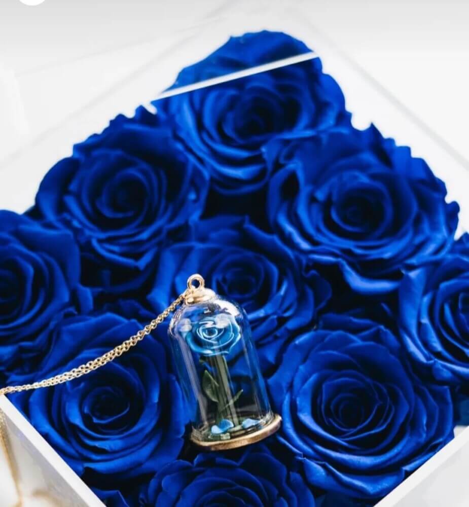 Μενταγιόν ”Blue Rose”